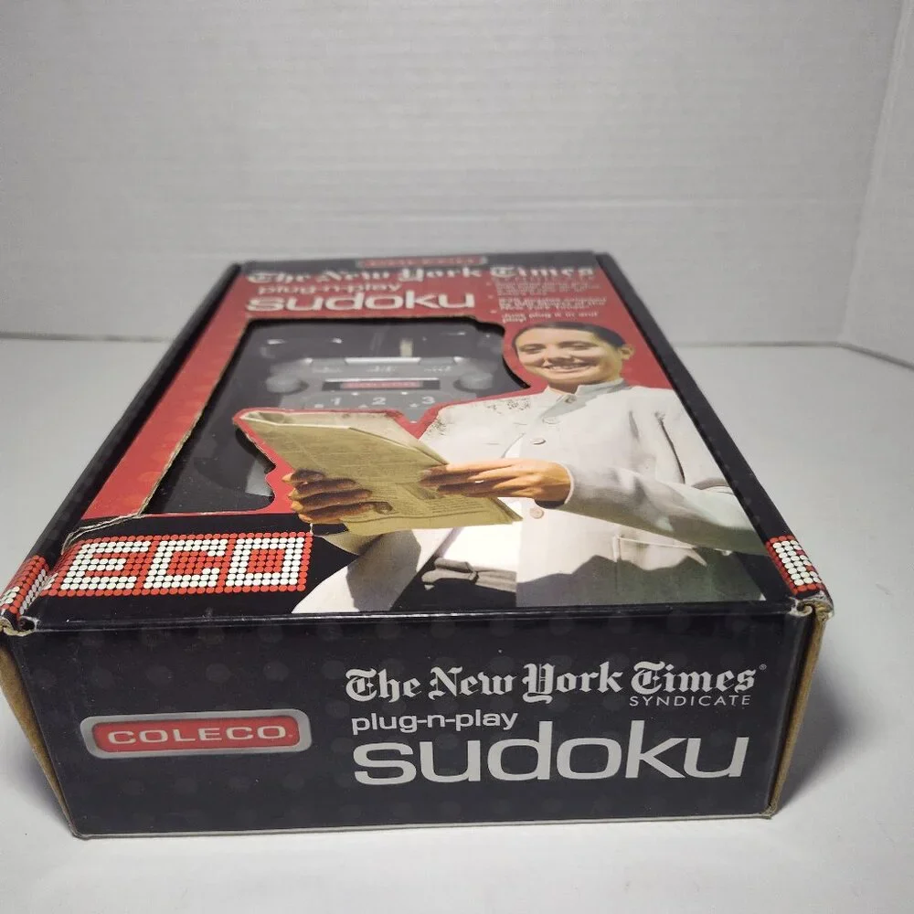 Coleco New York Times Plug N Play Sudoku 835 Puzzles 2 Player Mode TESTED WORKS